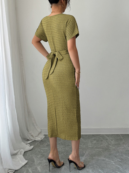 Waist waist long skirt dress