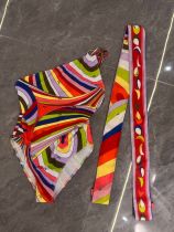 Headscarf one-piece bikini swimsuit