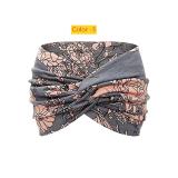 Ultra wide edge elastic knotting cross sport elastic hair accessories headband