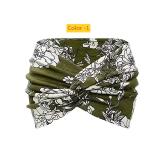 Ultra wide edge elastic knotting cross sport elastic hair accessories headband