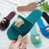 Wearing flip flops while wearing a cool mop