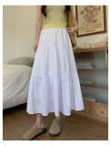 A-line umbrella skirt spliced cake skirt TL906542877634