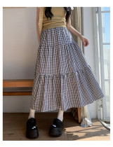 A-line umbrella skirt spliced cake skirt TL906542877634