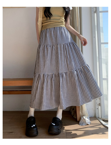 A-line umbrella skirt spliced cake skirt TL906542877634