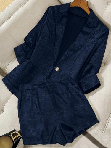 Small suit jacket shorts set