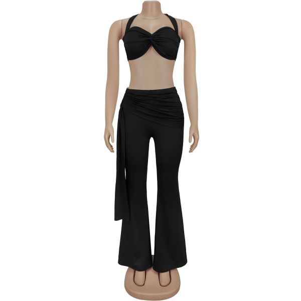 Strapless strap pants set