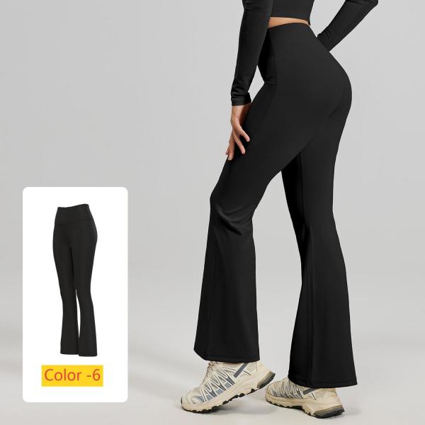 High waisted hip lifting flared pants for sports and fitness JYMK025