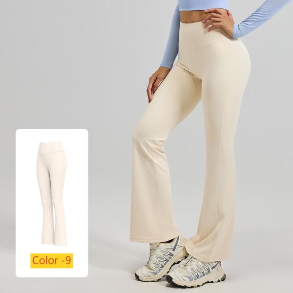 High waisted hip lifting flared pants for sports and fitness JYMK025