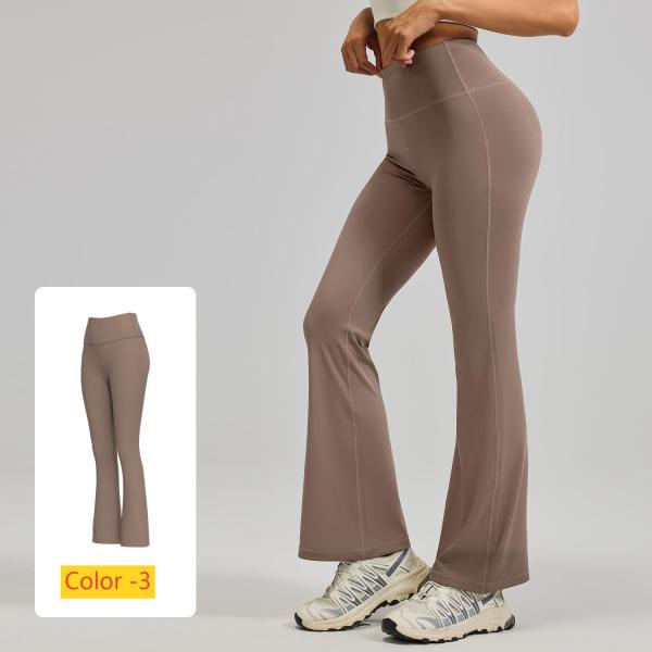 High waisted hip lifting flared pants for sports and fitness JYMK025