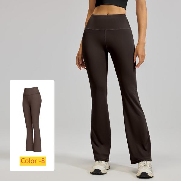 High waisted hip lifting flared pants for sports and fitness JYMK025