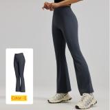 High waisted hip lifting flared pants for sports and fitness JYMK025