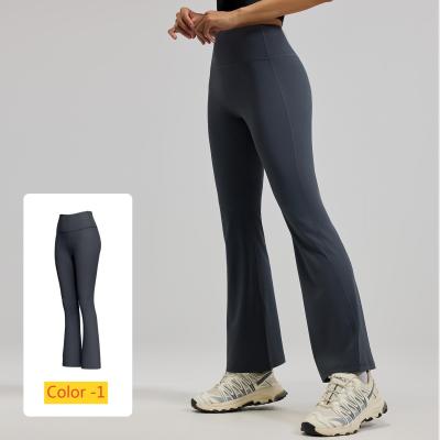 High waisted hip lifting flared pants for sports and fitness JYMK025