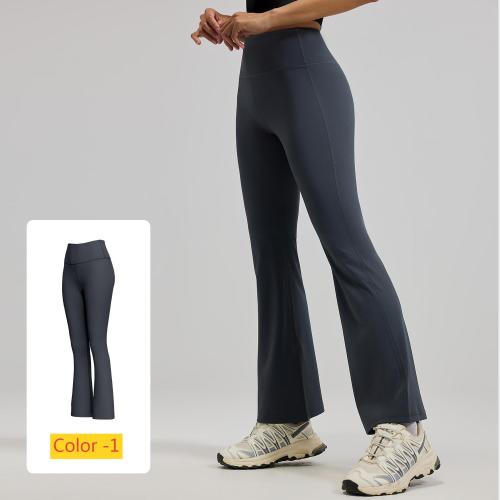 High waisted hip lifting flared pants for sports and fitness JYMK025