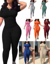 Short sleeved tight pants set H775457824852