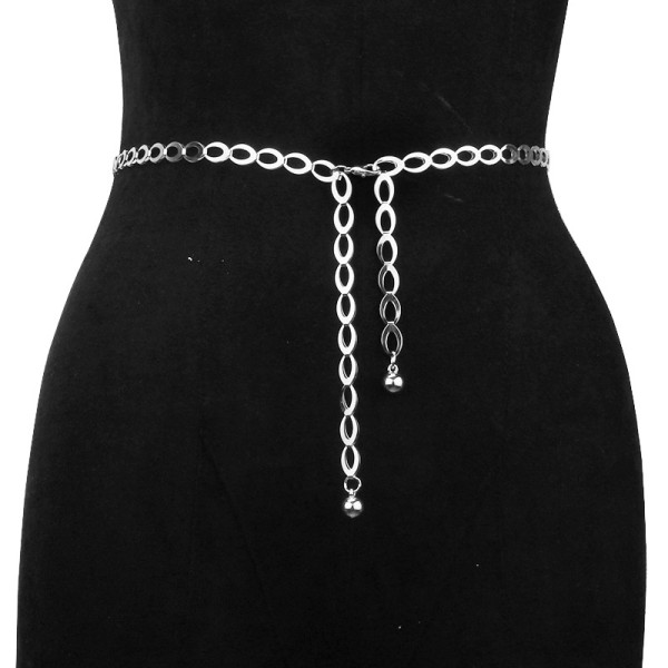 Metal waist chain, thin waist belt, waist rope, waist chain