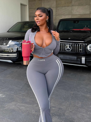 Fitness long sleeved and long pants set