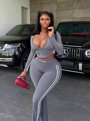 Fitness long sleeved and long pants set