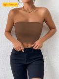 crop top and camisole one-piece dress with straps, worn as an outer top or bra top