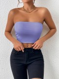 crop top and camisole one-piece dress with straps, worn as an outer top or bra top