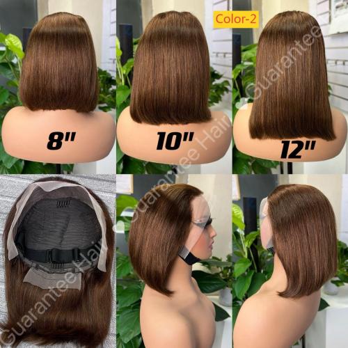 Lace-up glue-free human hair wig
