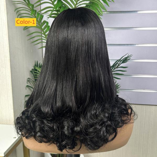 20-inch lace wig made of non-glued real human hair