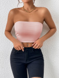 crop top and camisole one-piece dress with shoulder straps, worn as an outer top or bra top