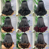 18-inch lace wig made of non-glued real human hair