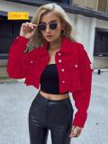 Short long sleeved denim jacket