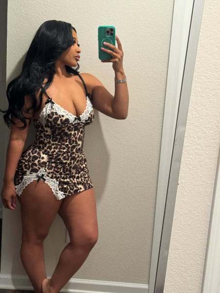 Leopard print nightgown lace dress