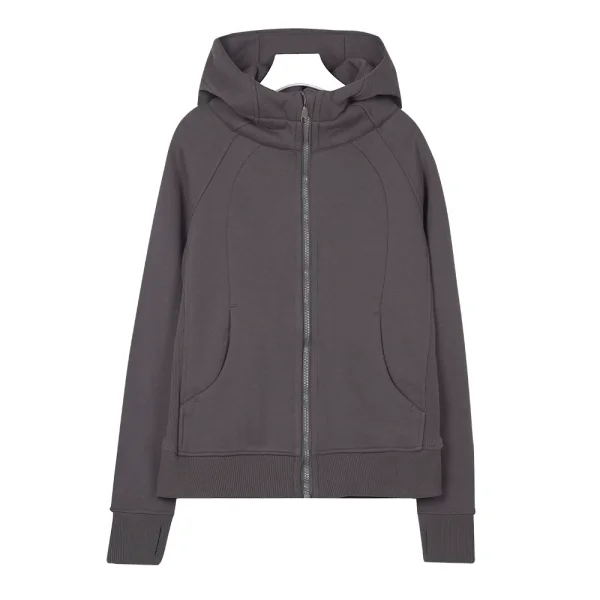 LU yoga suit women's zipper jacket slim fit sports hoodie LU114