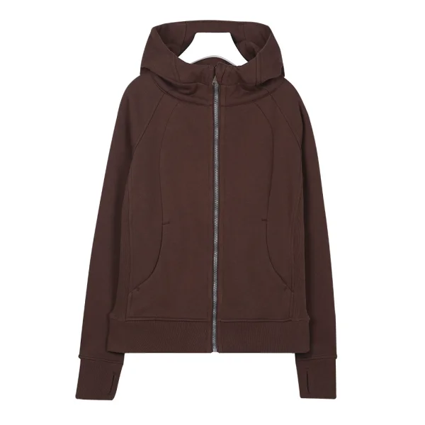 LU yoga suit women's zipper jacket slim fit sports hoodie LU114