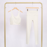 U-shaped Sports Vest Cropped Pants Vest Yoga Sets  848454740524