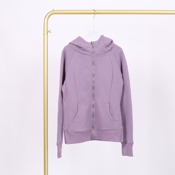 LU yoga suit women's zipper jacket slim fit sports hoodie LU114