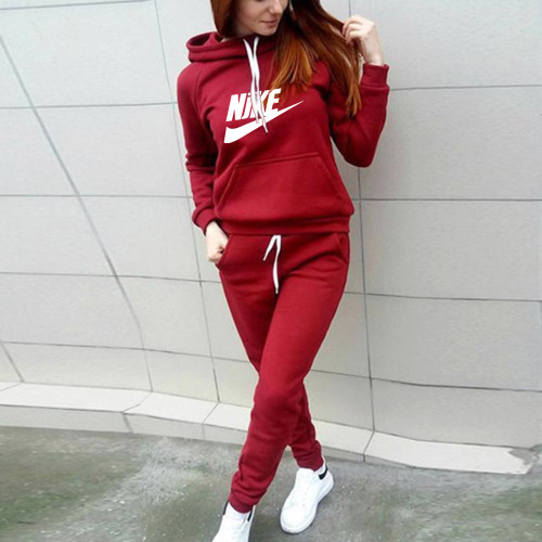Two piece set of fleece hoodie and hooded sweatshirt