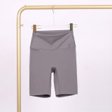 LU848450352741 LU cropped high waisted yoga pants, sports shorts