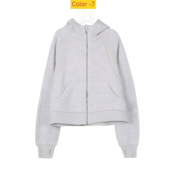 Full zip loose hoodie with loose short fit and plush hoodie