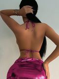 Two piece one-piece swimsuit set