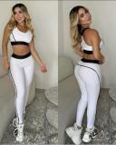 Gathering sports vest, high waist, hip lifting, abdominal tightening, fitness yoga set