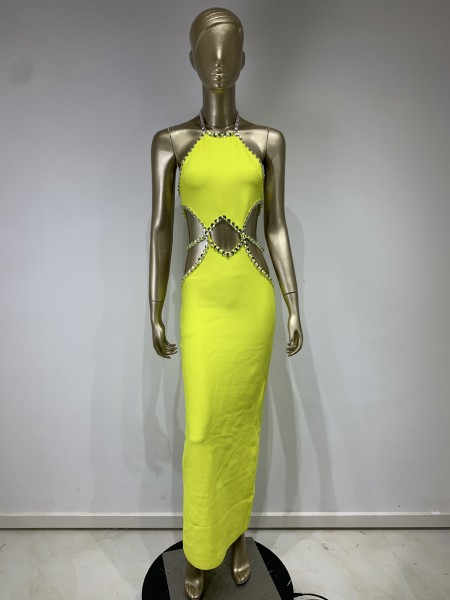 Sparkle and Rhinestone Bandage Dress