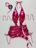 Two piece one-piece swimsuit set