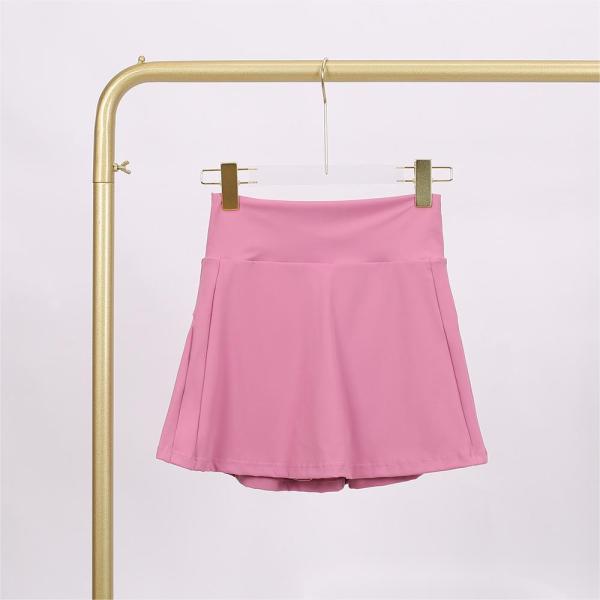 LU848454740523 Ladies' anti glare fitness sports tennis skirt, quick drying pleated skirt, yoga shorts LU