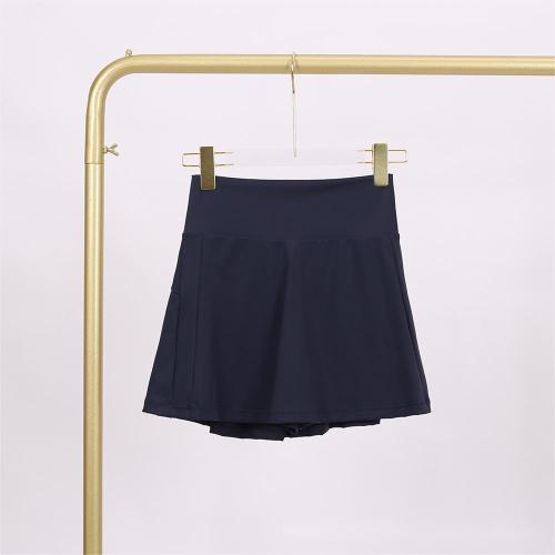 LU848454740523 Ladies' anti glare fitness sports tennis skirt, quick drying pleated skirt, yoga shorts LU