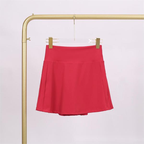 LU848454740523 Ladies' anti glare fitness sports tennis skirt, quick drying pleated skirt, yoga shorts LU