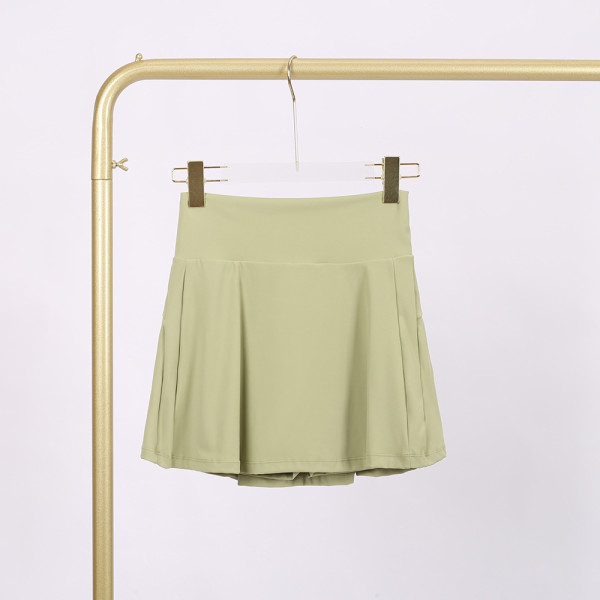 LU848454740523 Ladies' anti glare fitness sports tennis skirt, quick drying pleated skirt, yoga shorts LU