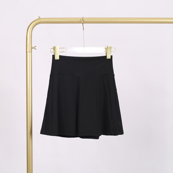 LU848454740523 Ladies' anti glare fitness sports tennis skirt, quick drying pleated skirt, yoga shorts LU
