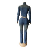 Micro stretch long sleeved micro stretch pants set
