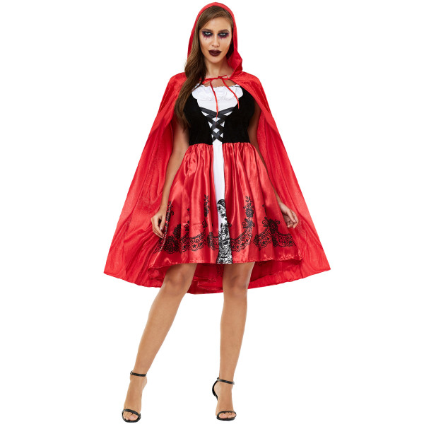 Thickened Halloween cloak, Little Red Riding Hood costume, character uniform