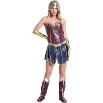 Halloween Wonder Woman costume with foot cover