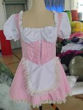 Checkered dress and short skirt