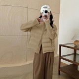 Lightweight and warm cotton jacket with spliced cotton jacket